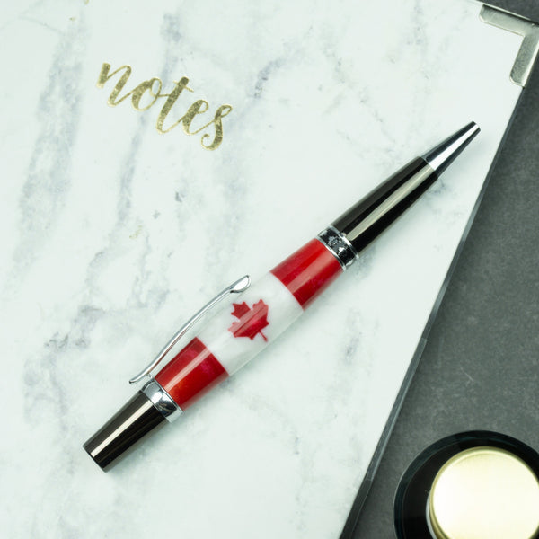 Maple Flag Themed Ballpoint Pen