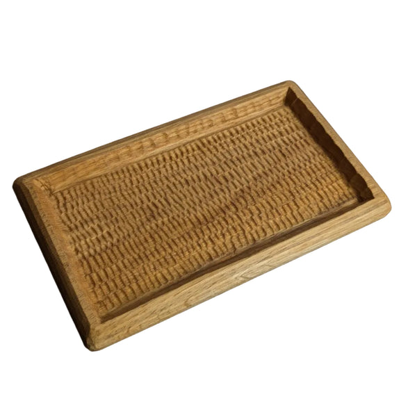 Hand Carved Oak Tray
