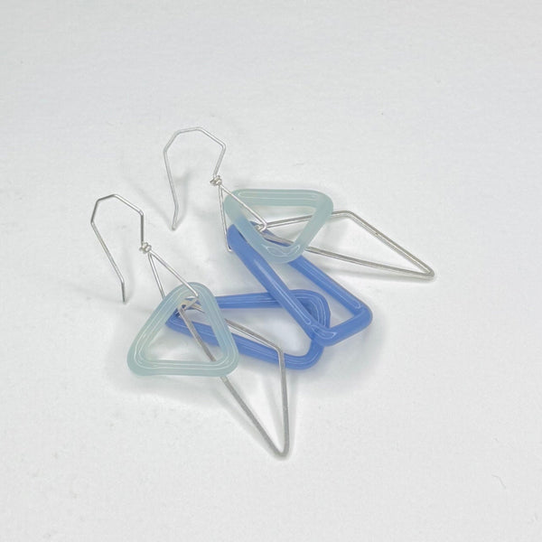 TAKAGI Geometric Earrings - Blue