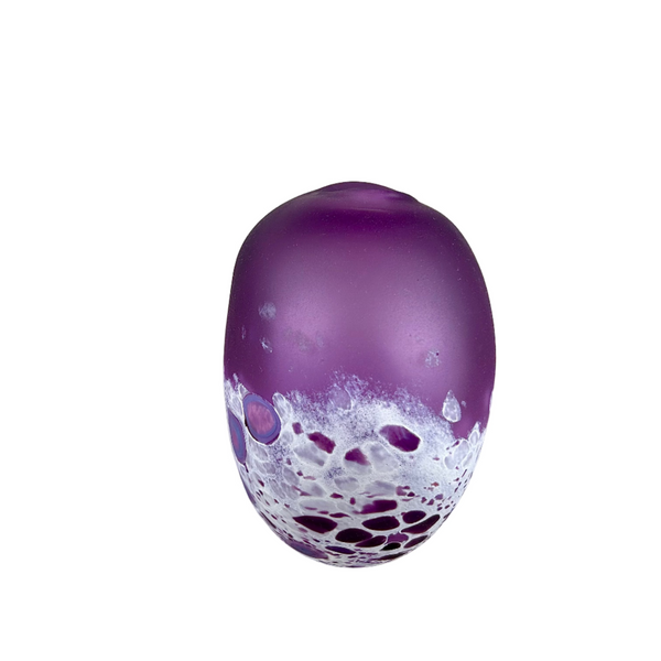 Tulip Vase - Frosted Red & Purple