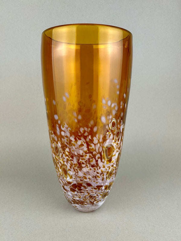 Lily Vase - Amber