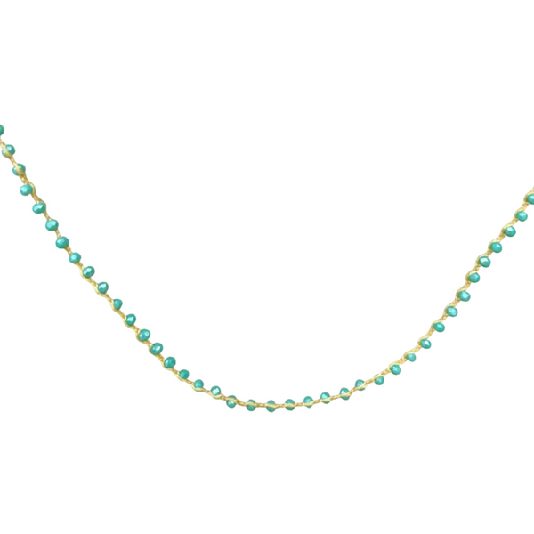 Braided Tiny Glass Beads Necklace