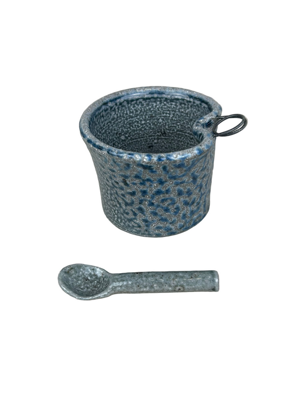 Blue Salt Pot