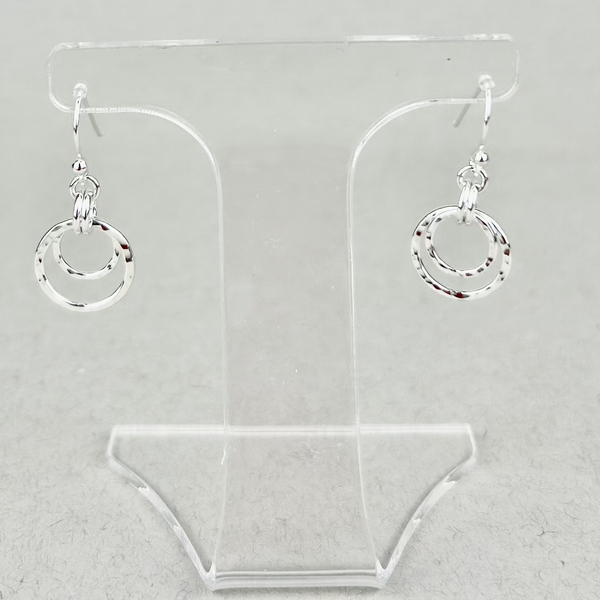 Nesting duo circle earrings