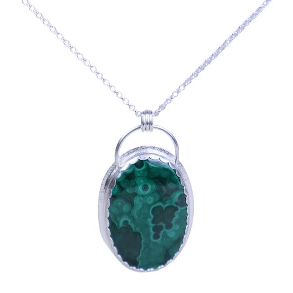 Malachite statement necklace