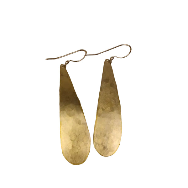 Long Raindrops Earrings - Golden