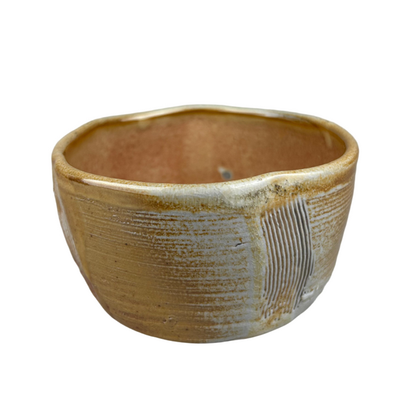 Chawan with red shino "Quiet Tea Bowl"