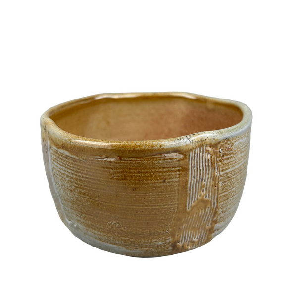 Chawan with red shino  "Quiet Tea Bowl"