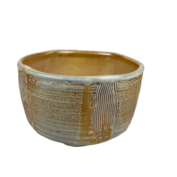 Chawan with red shino  "Quiet Tea Bowl"