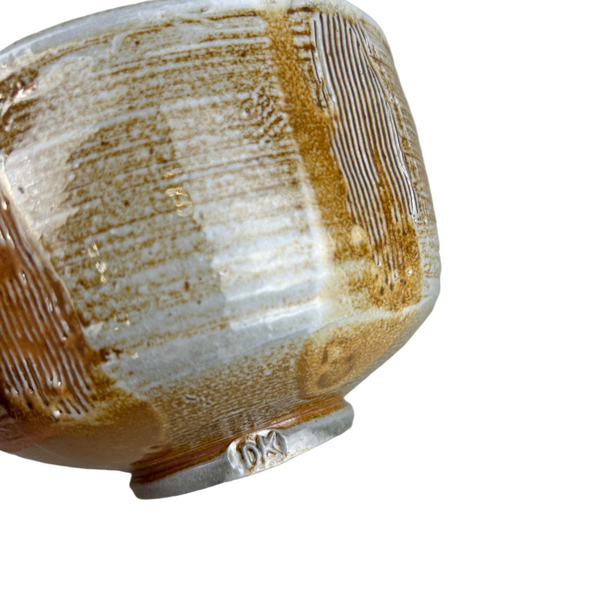 Chawan with red shino  "Quiet Tea Bowl"