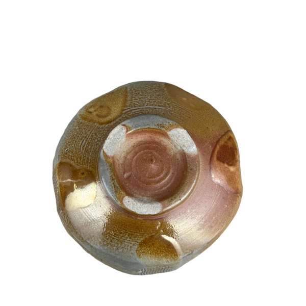 Chawan with red shino  "Quiet Tea Bowl"