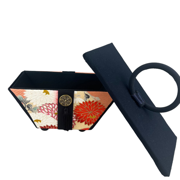 No 02 Kimono jewellery box - vintage kimono silk