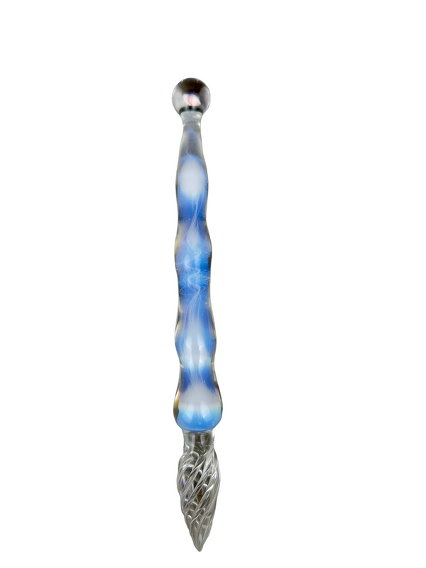 Moonstone and Opal Glass Dip Pen