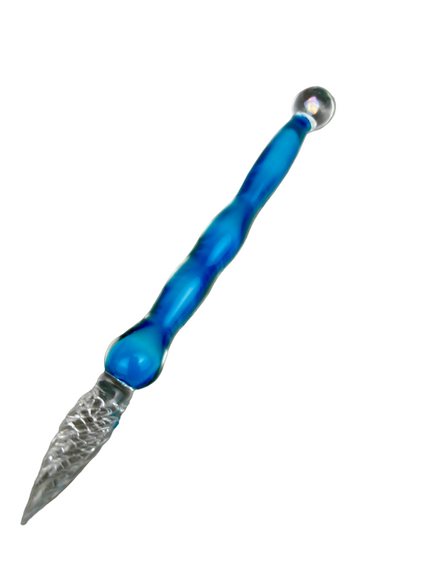 Turquoise and Opal Glass Dip Pen