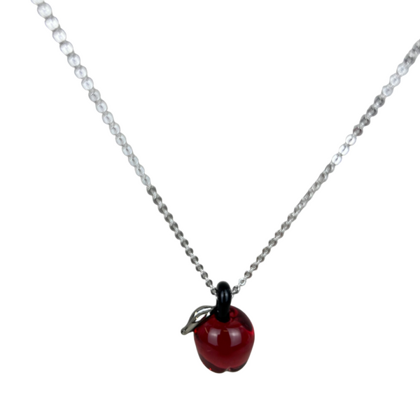 Idunn's Apple Pendant - Red Delicious and White Gold