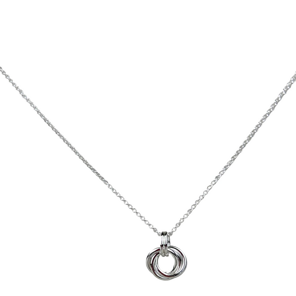 Mini timeless love knot trio necklace