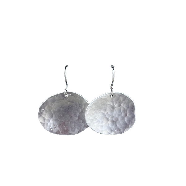 Shiny Pebbles Earrings - Silver