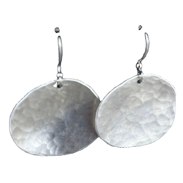 Shiny Pebbles Earrings - Silver