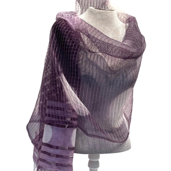 Silk/cotton, Logwood natural dye