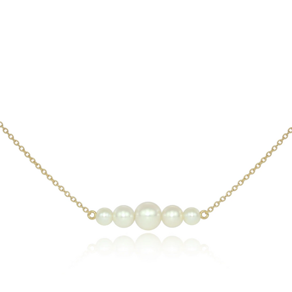 Surge gold sideways pendant