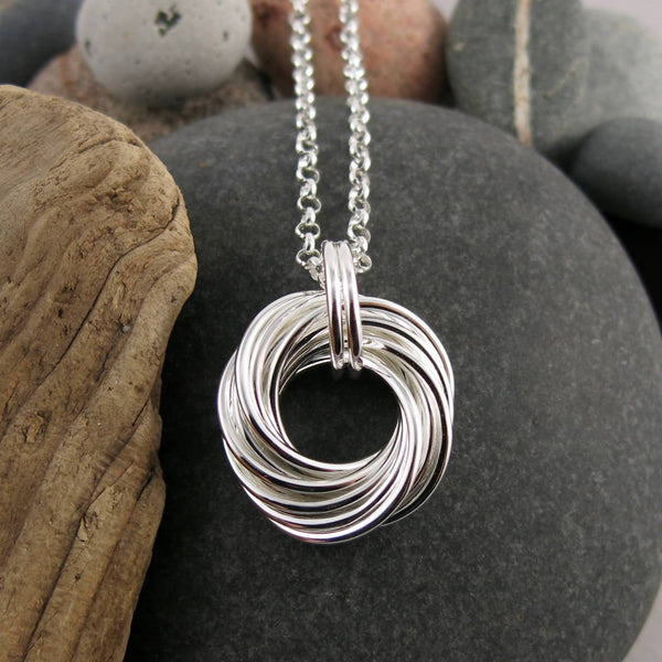 Boundless Love Knot Necklace • Sterling Silver