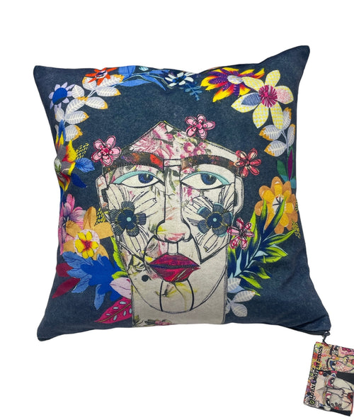 Lorna Moffat - Velvet Pillow (Nancy 20”sq print )