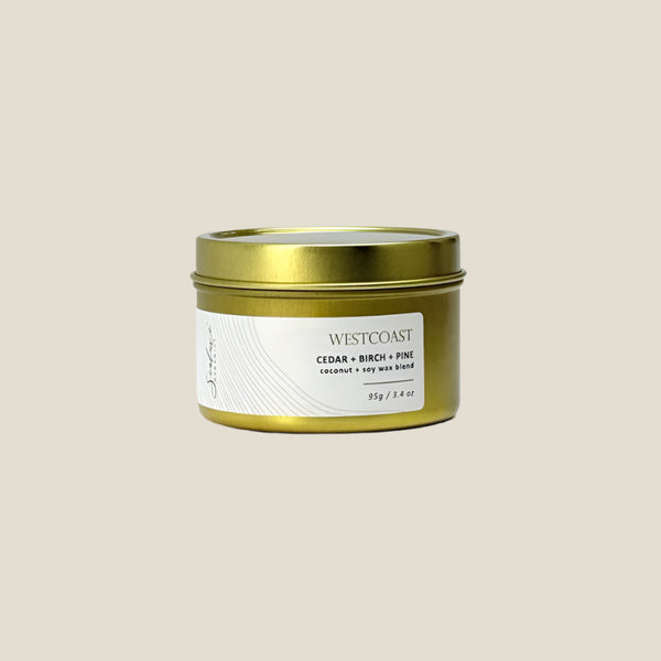 WESTCOAST 4 oz. Gold Candle - Cedar & Fir & Birch