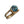 Swiss blue topaz ring in 14K Gold Size - 8