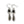 Hexagonal Spinel & Montana Agate Earrings • Sterling Silver 