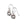 Silver timeless love knot trio earrings