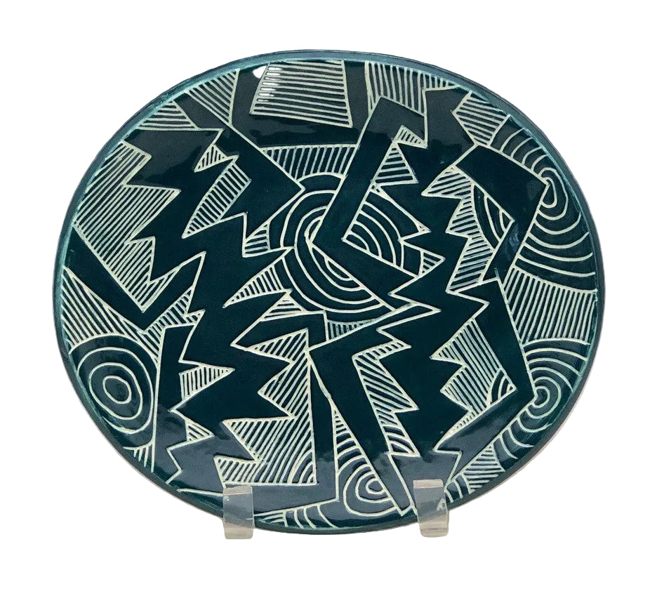 18426 Slab Coupe Angular shapes sgraffito