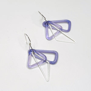 TAKAGI Geometric Earrings - Purple 