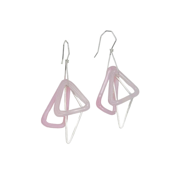 TAKAGI Geometric Earrings - Pink
