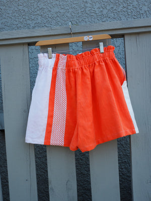 Orange Multi Patchwork Short