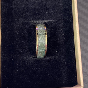 R203 - BC Jade/Under glow - 18k Gild plated Tungsten Size 6 - VANDENBERG
