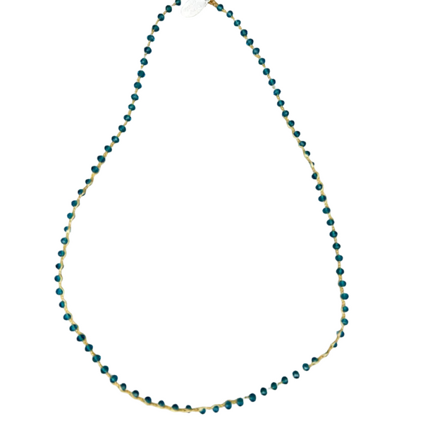 Braided Tiny Glass Beads Necklace