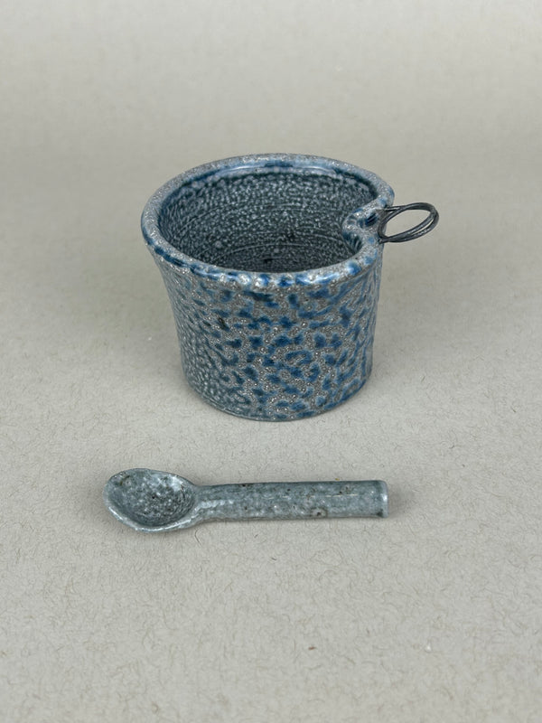 Blue Salt Pot