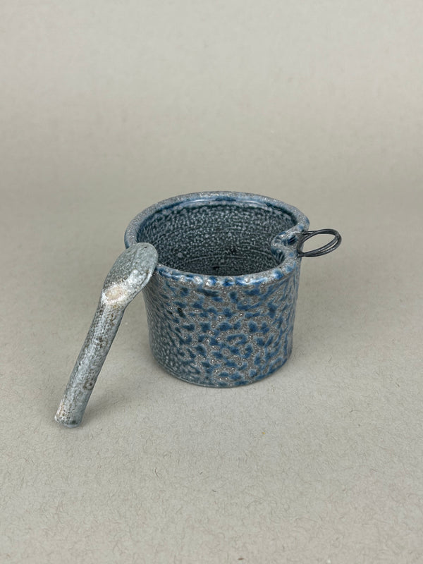 Blue Salt Pot
