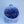 Hand built porcelain cup with folded base (blue)