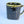 Hand built porcelain cup with folded base (brown)