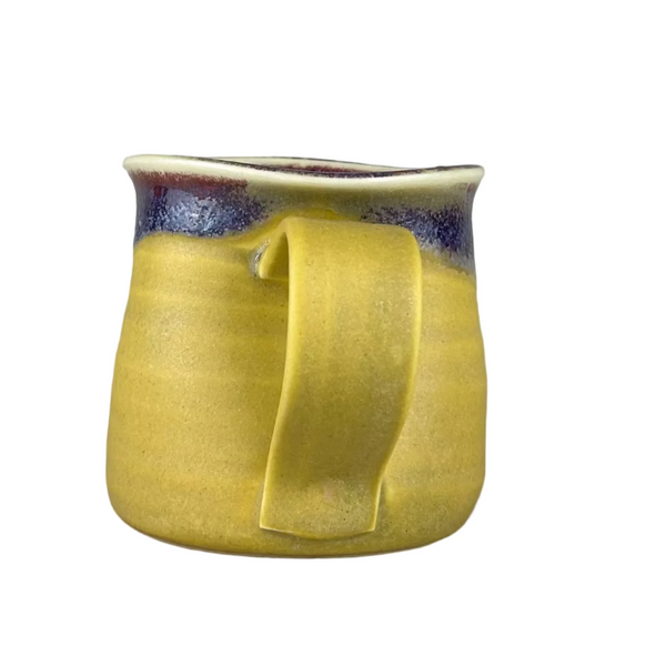 espresso mug, yellow/purple