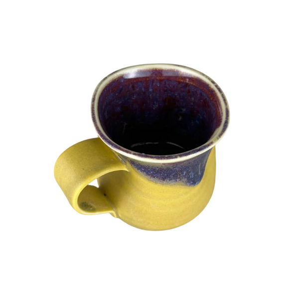 espresso mug, yellow/purple