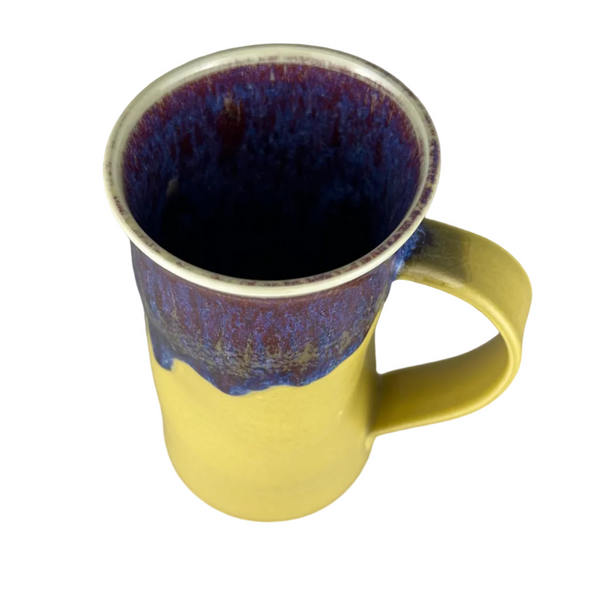 Big mug, yellow/purple