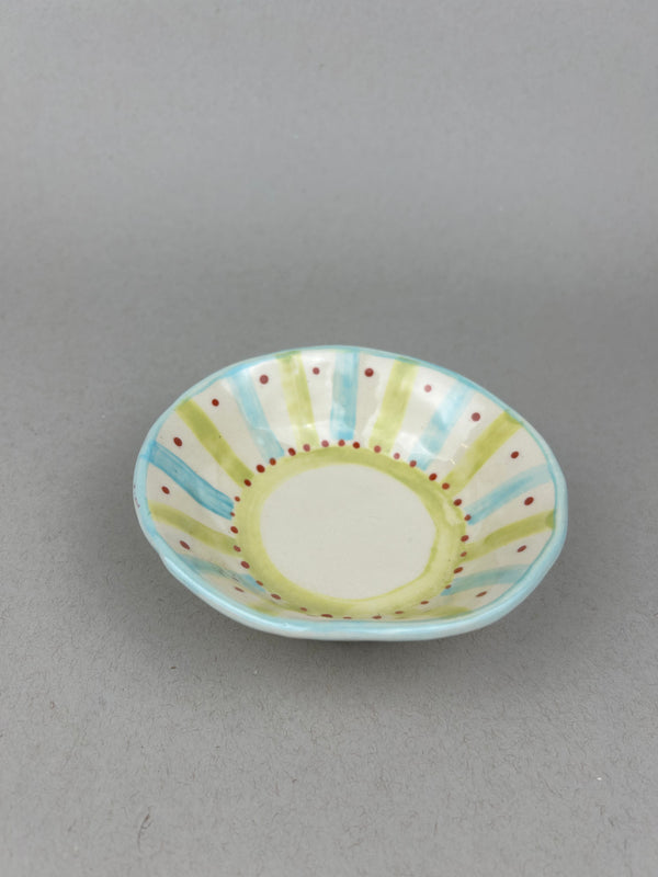 Paradise Bowl - Blue/Green stripes