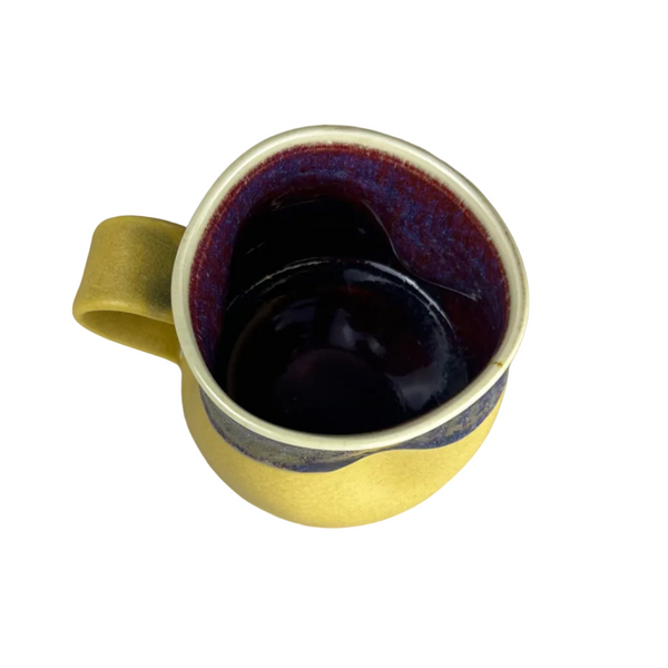 Latte mug Yellow/purple