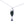Silver necklace with a green pendant on a light gray background