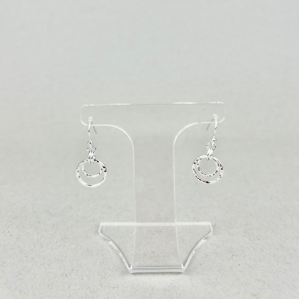 Nesting duo circle earrings