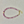 Adjustable ruby bead bracelet: 14K gold filled