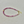 Adjustable ruby bead bracelet: 14K gold filled
