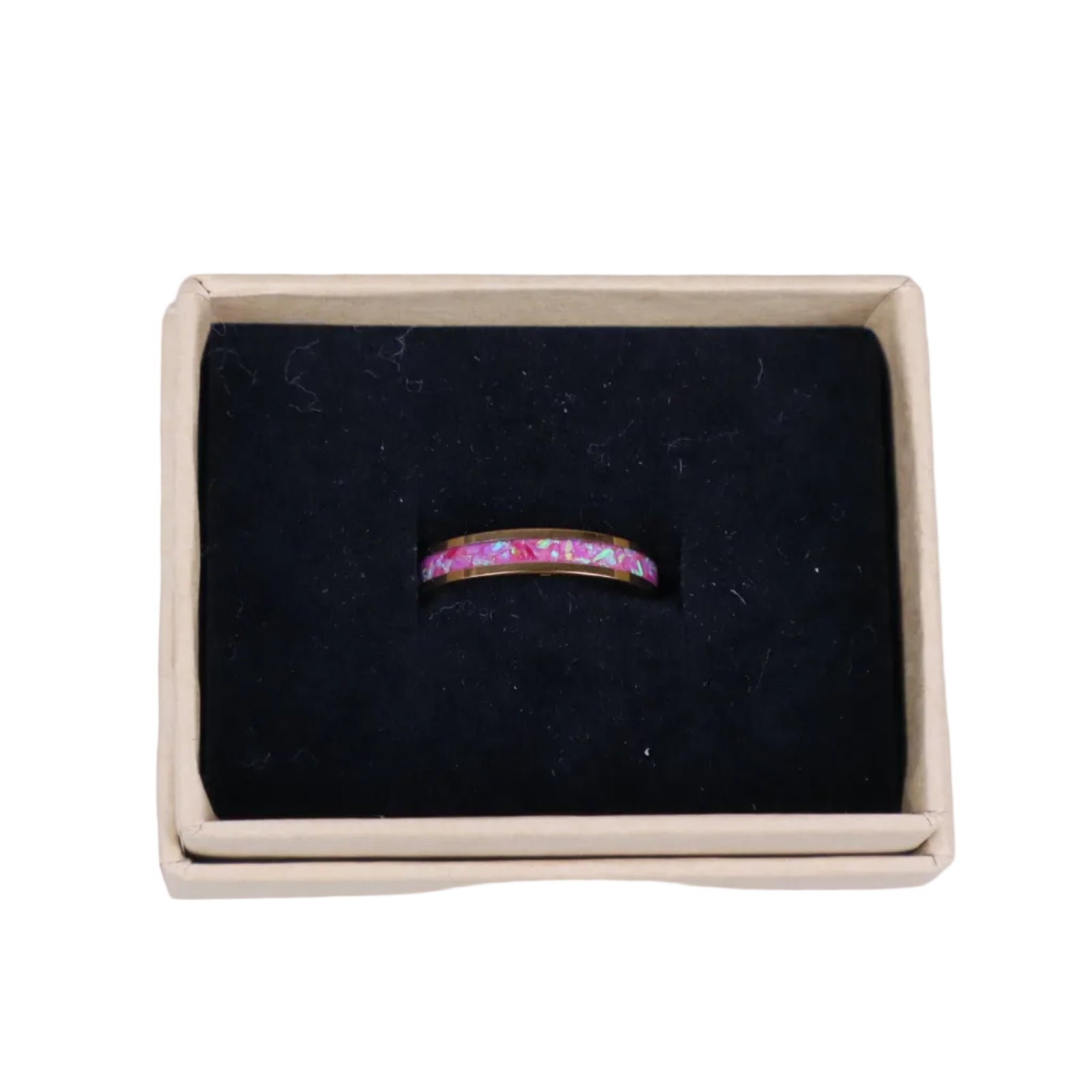 18k Rose Gold & Orchid Opals +Glow in the dark